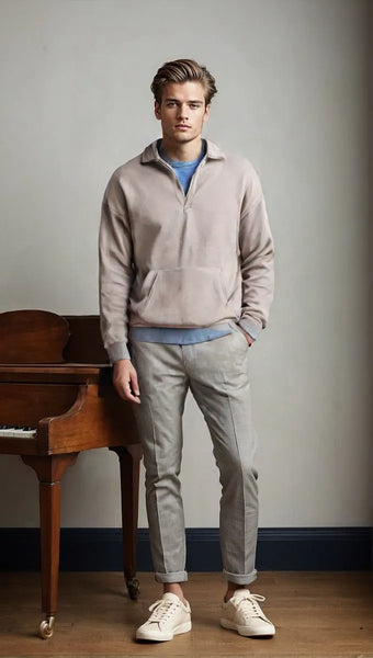 CASUAL COMFORT POLO PULLOVER